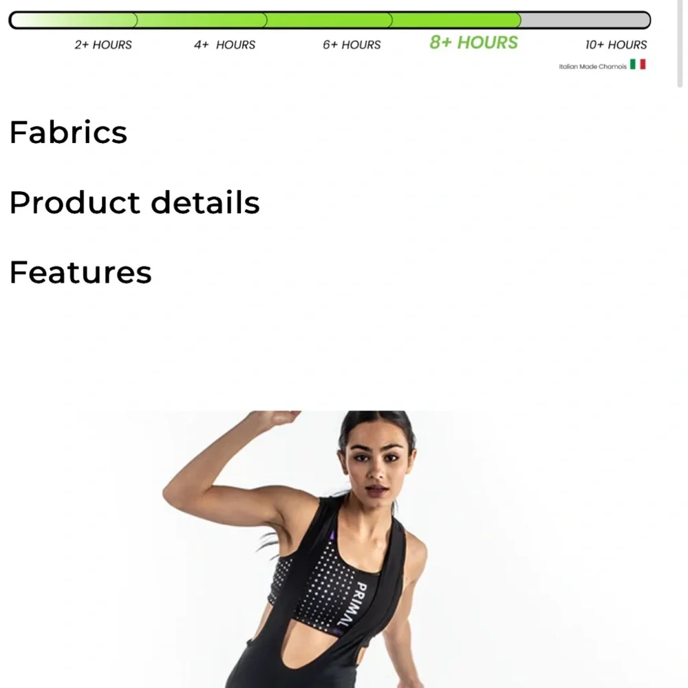 Primal Black and Pink Cycling Bibs - Picture 8 of 11